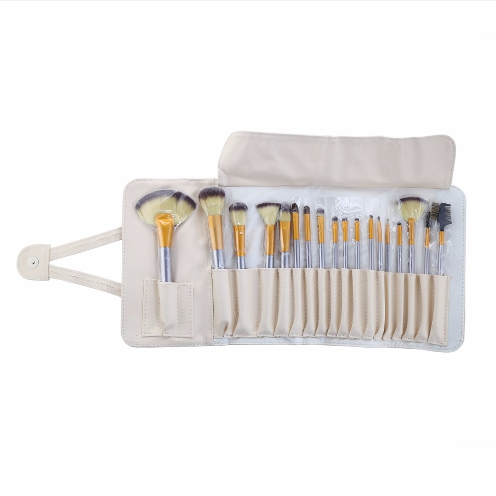 NEW 24pc Pro Makeup Brush Set W/Bag - Picture 3 of 5